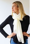 PLAIN SOFT SCARF - wint white